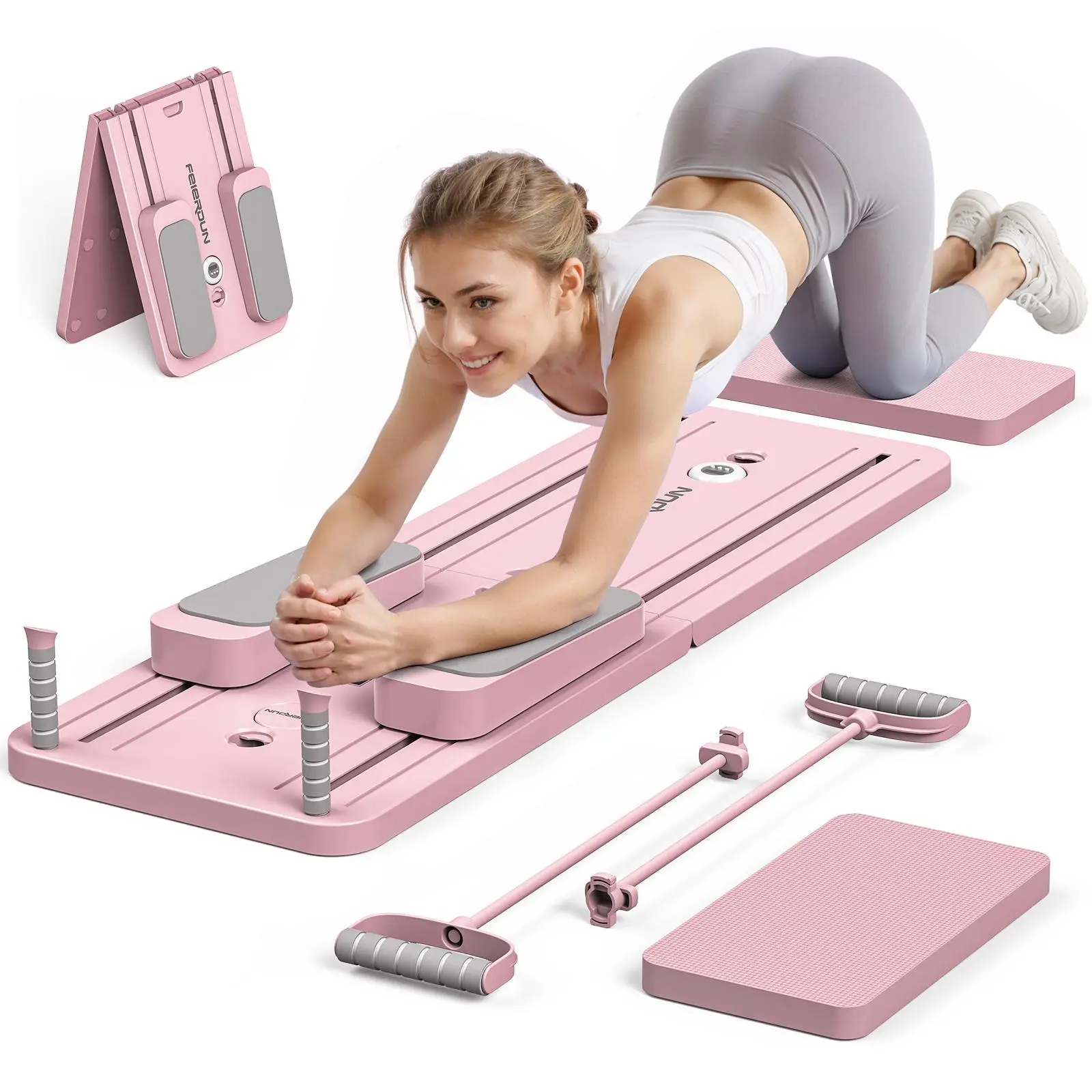 Pilates & Yoga Vida - Papan Pilates Lipat Multifungsi, Alat Latihan