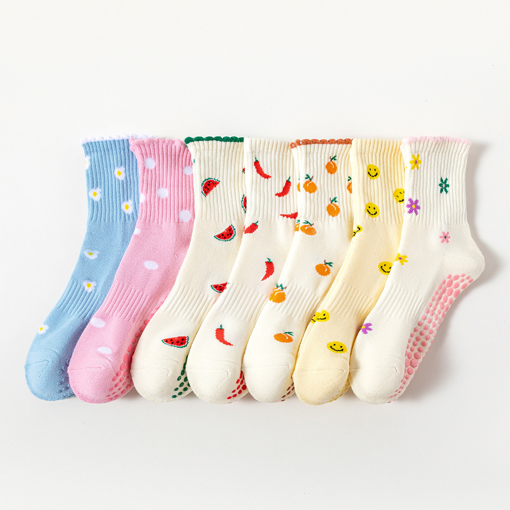 Medias Para Pilates Y Yoga - Kaus Kaki Yoga Wanita, Bahan Katun