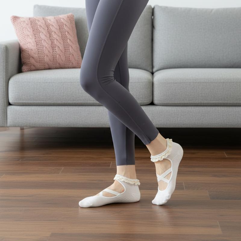 Pilates & Yoga Vida - 1 Pasang Kaus Kaki Pilates Renda